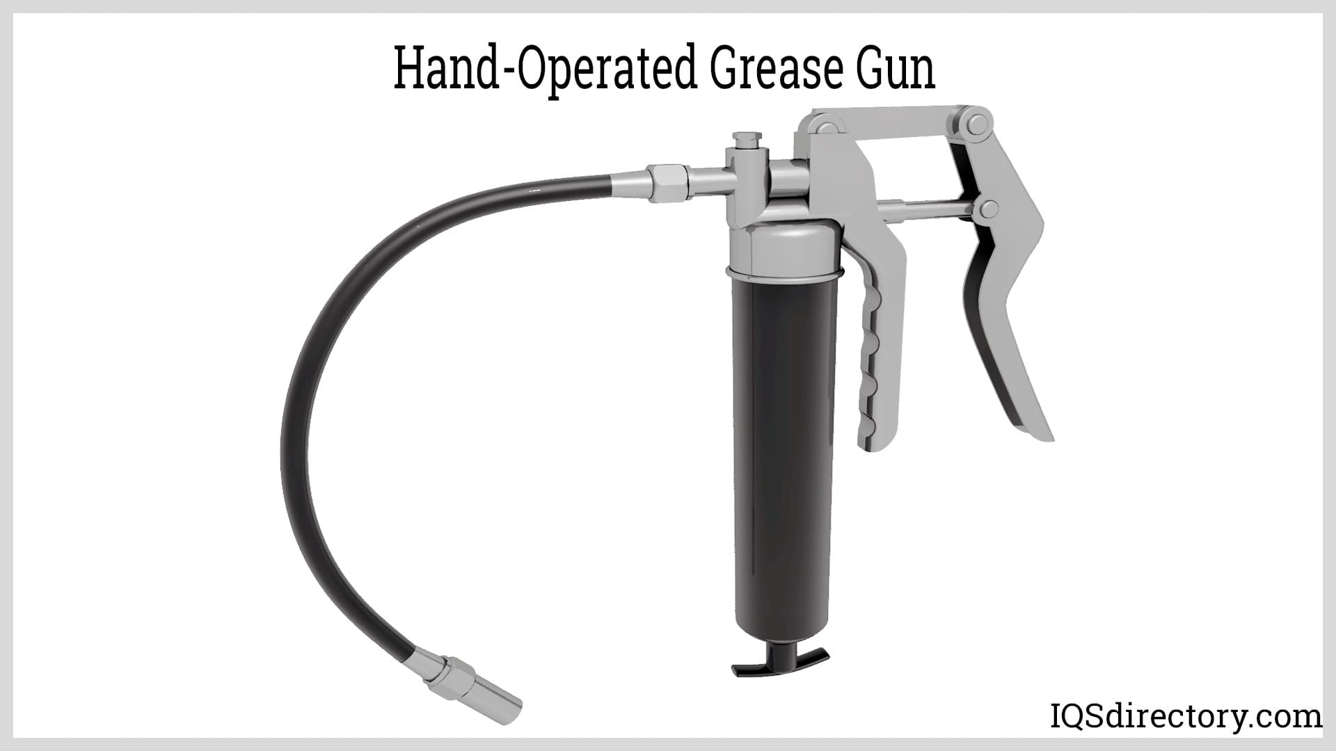 Hand-operated grease gun